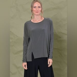 Chalet et ceci Cherry Red Long Sleeve Jamila Top - Size S